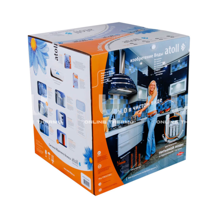 Система обратного осмоса Atoll ATEFDR005 A-450 STD/A-460E, 4 ступени, 120 л/сутки 