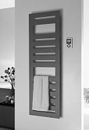 Полотенцесушитель электрический Zehnder Metropolitan Spa METE-120-050/GD 9205 1200-500 мм, черный матовый 