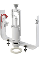 Выпускной комплект Alcaplast SA2000K 3/8" CHROM со стоп-кнопкой (A16-3/8" + A2000), для керамических бачков 