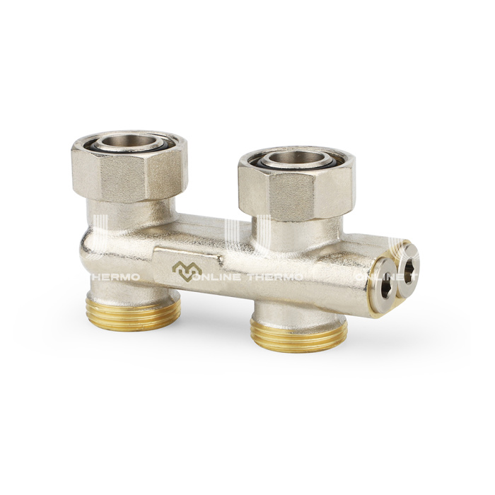 Узел нижнего подключения Varmega VM13951, 3/4"EKх3/4"EK НР-ВР, прямой, перекрестный 