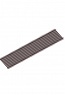 Решетка рулонная Itermic SGL-16-2100, тёмно-коричневая (brown) 