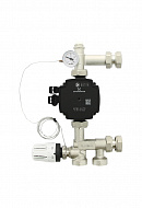Насосно-смесительный узел Uni-Fitt Solomix Mini 474U1102, с накидной гайкой 1", с насосом GRUNDFOS UPM3 AUTO 15-50 13 