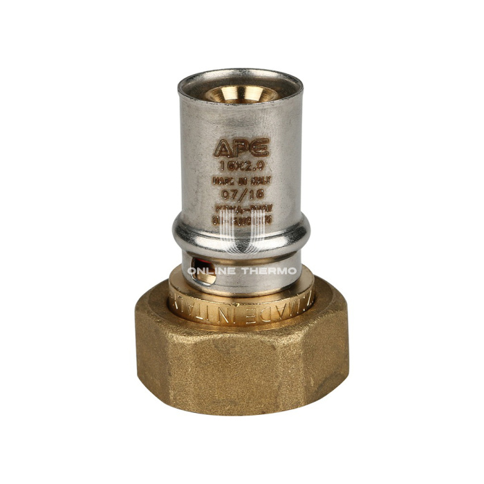 Муфта переходная (переходник) с накидной гайкой Stout SFP-0016-003416 3/4"х16, пресс-фитинг 