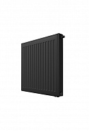*РАСПРОДАЖА Стальной панельный радиатор Royal Thermo Ventil Compact 22/500/1200, нижнее подключение, с КЛИПСОВЫМ присоединением, черный 