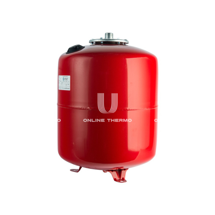 Расширительный бак для отопления Stout STH-0006-000100, 100 л, красный вертикальный, на ножках 