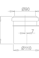 Соединительный комплект AlcaPlast M907, 90/110 
