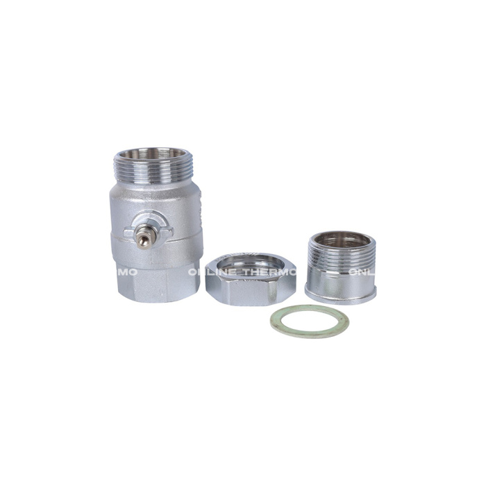 Двухходовой зонный (зональный) клапан Stout SVM-0072-200132 1 1/4" НР-ВР, со сгоном, шаровый 