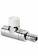Термостатический клапан (терморегулятор) Oventrop 1163152, DN15, 1/2" ВР-НР, серия E, прямой, хромированный, с преднастройкой 