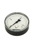 Манометр аксиальный Watts 10008029 F+R150 (MAS), диаметр 80 мм, 16 бар, 1/4" 