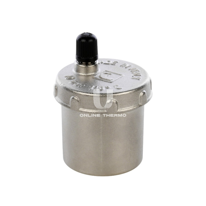 Автоматический воздухоотводчик Stout SVS-0013-000015 1/2", угловой, вертикальный выпуск, никелированный 