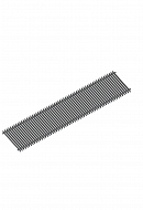 Решетка рулонная Itermic SGZ-20-1300, алюминий (natural) 