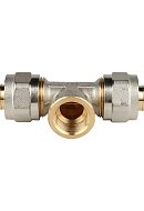 Тройник с внутренней резьбой Stout SFS-0012-001220 1/2"х20, никелированный, компрессионный 