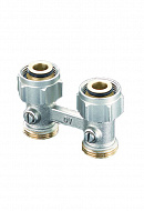 Узел нижнего подключения Oventrop 1015813, 3/4"ЕК НГ-НР, Multiflex F, прямой, с подключением ЕК 