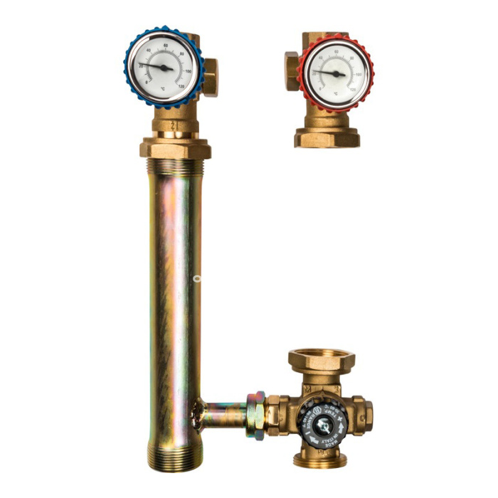 Насосная группа Stout SDG-0002-002501 DN 25 (1") с термосмесителем, без насоса 
