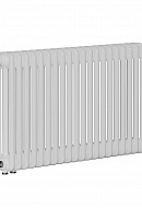 Стальной трубчатый радиатор Rifar Tubog 3057/14 RAL 9016 3/4", нижний, белый, в комплекте термостатический клапан 