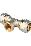 Тройник с внутренней резьбой Stout SFS-0012-003426 3/4"х26, никелированный, компрессионный 