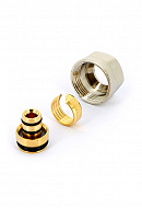 Резьбозажимное соединение Uni-fitt 408N1612, 1/2" для металлопластиковых труб 16х2.0 мм 