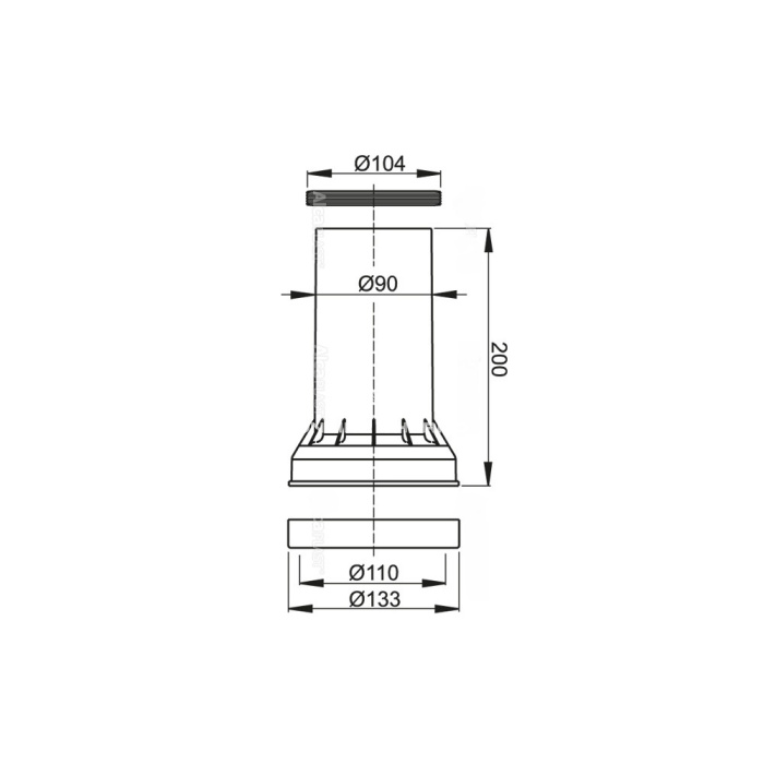Прокладка AlcaPlast AlcaPlast M902, соединитель + прокладка соединителя 