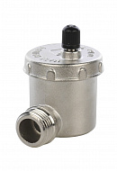 Автоматический воздухоотводчик Stout SVS-0013-000015 1/2", угловой, вертикальный выпуск, никелированный 