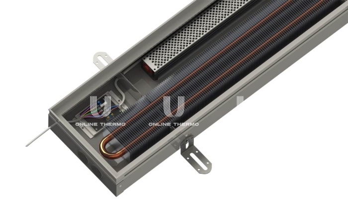 Конвектор внутрипольный Itermic  ITTB.090.250.2600 (3646 Вт), с принудительной конвекцией 
