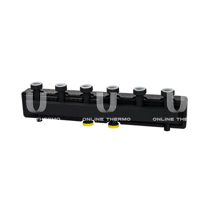 Модульный распределительный коллектор Stout SDG-0016-004003 DN25, до 70 кВт, конструкционная сталь, с термоизоляцией 