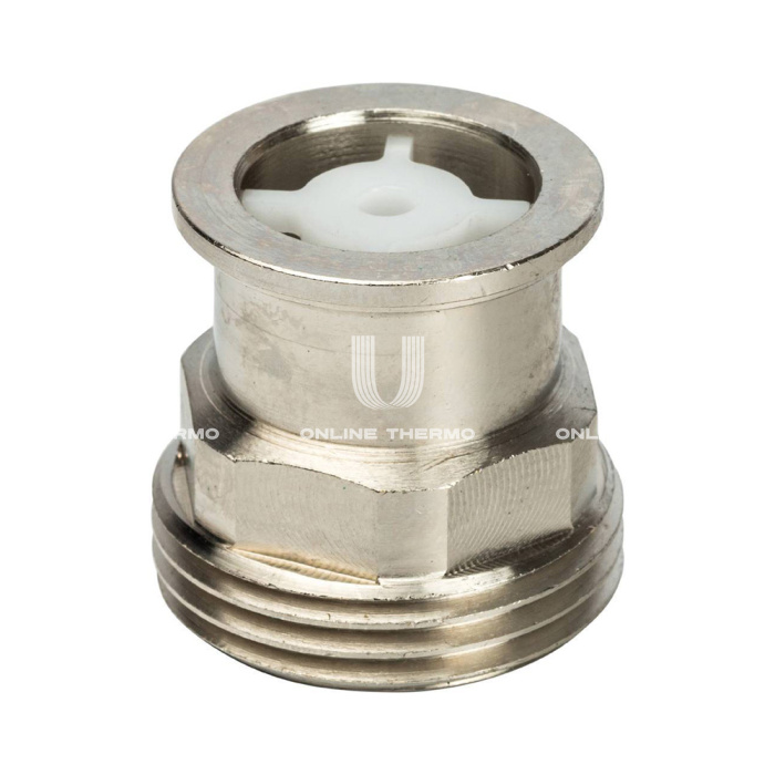 Прямое разъемное соединение "американка" Stout SDG-0019-010025, с плоским уплотнением, 1", никелированное 