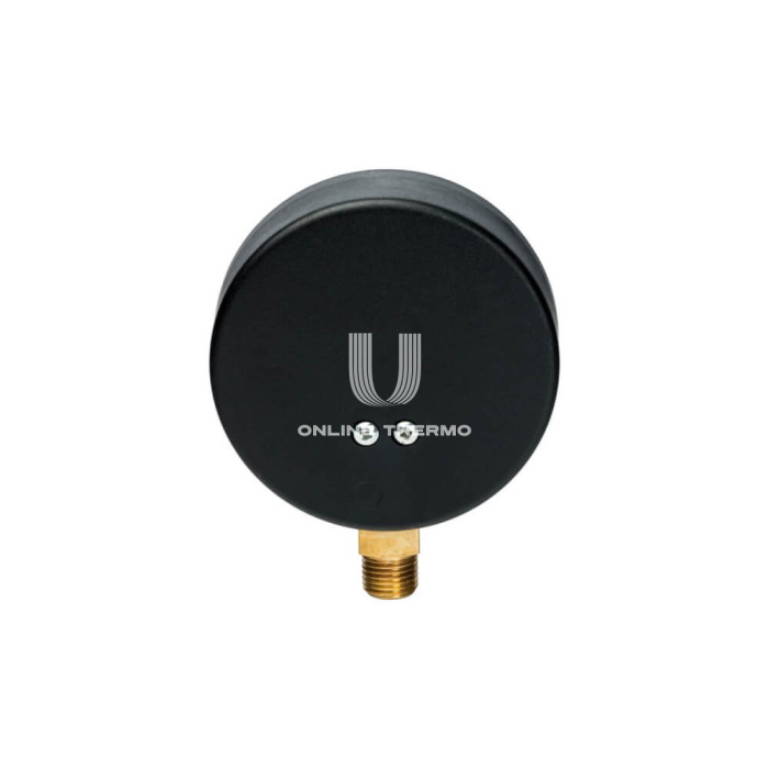 Термоманометр радиальный Stout SIM-0006-801015, диаметр 80 мм, 10 бар, 1/2", 120°С, с запорным клапаном 