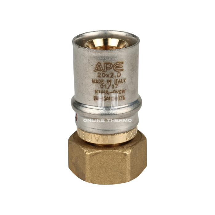 Муфта переходная (переходник) с накидной гайкой Stout SFP-0016-001220 1/2"х20, пресс-фитинг 