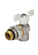 Кран шаровый Aquasfera Standard 1128-02, ВР-НР 3/4", полнопроходной, ручка-бабочка 