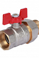 Кран шаровый с разъемным соединением Rommer RBV-0005-0510225, 1" ВР-НР, стандартный, ручка-бабочка 