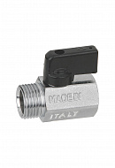 Кран шаровый Mini Bugatti Kansas 08050021 1/2"x15 НР-ВР, 805, неполнопроходной, ручка-флажок 