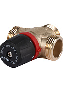 Термостатический смесительный клапан Rommer RVM-0231-254325 НР 1", Kvs 2.5, PN5, 20-43°C 