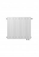 Биметаллический дизайн радиатор Royal Thermo PianoForte 500 Bianco Traffico (белый) VDR80 - 8 секций, нижнее правое подключение, 80мм 