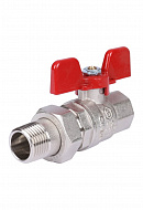 Кран шаровой Stout полнопроходной с "американкой", ВР-НР, ручка бабочка 1/2" (EPDM) 