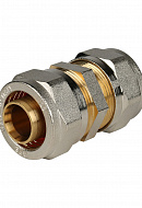 Муфта соединительная равнопроходная Stout SFS-0005-000026, 26 мм, никелированная, компрессионная 
