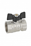 Кран шаровый Bugatti Arizona 06020007 1/2" ВР-ВР, 602, стандартный проход, ручка-бабочка 
