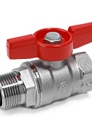 Кран шаровый Giacomini R254X006 1 1/4" ВР-НР, ручка-бабочка 