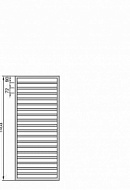Полотенцесушитель электрический Zehnder Quaro QAE-100-045/GD 9205 1000-450 мм, черный матовый 