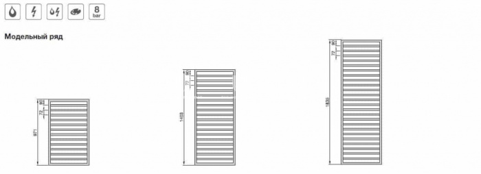 Полотенцесушитель электрический Zehnder Quaro QAE-100-045/GD 9205 1000-450 мм, черный матовый 