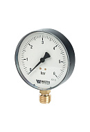 Манометр радиальный Watts 10008077 F+R250 (MRS), диаметр 100 мм, 6 бар, 1/2" 