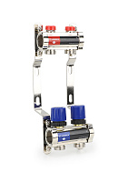Коллекторная группа для отопления Varmega VM15802 ВР 1", на 2 контура 3/4" EK, латунь 