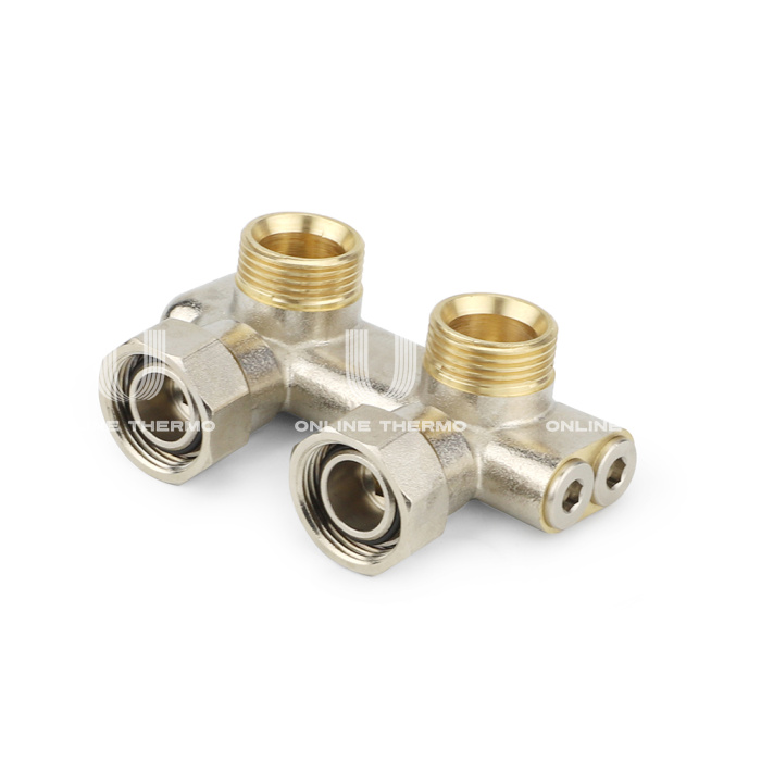 Узел нижнего подключения Varmega VM13951, 3/4"EKх3/4"EK НР-ВР, прямой, перекрестный 