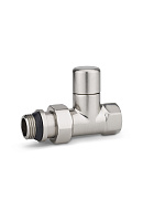 Радиаторный клапан ручной регулировки Varmega VMDV02-510404, 1/2" ВР-НР, прямой, матовый никель 