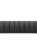 Биметаллический дизайн радиатор Royal Thermo PianoForte VD 300 Noir Sable (черный) VDR80 - 16 секций, нижнее правое подключение, 80мм 