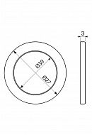 *Прокладка AlcaPlast A7990, состоящая из двух частей 5/4" 