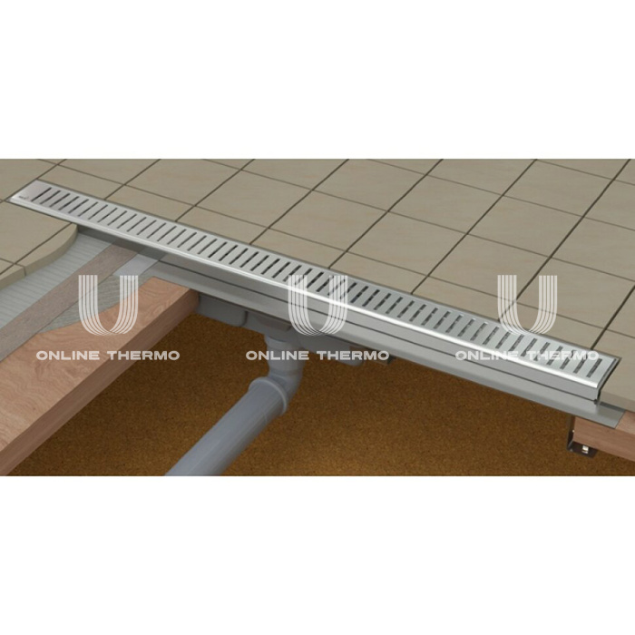Душевой лоток (водоотводящий желоб) AlcaPlast APZ1101-750 Low, низкий, вертикальный сток - 750 мм 