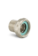 Соединитель переходной Varmega с НГ ВР-НР 1"x3/4", VMTF58-N000605, с плоским уплотнением, никелированный 