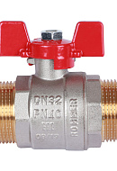 Кран шаровый Rommer RBV-0007-0410232, 1 1/4" НР-НР, стандартный, ручка-бабочка 