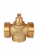 Двухходовой зонный (зональный) клапан Stout SVM-0070-200132 1 1/4" НР, Kvs 12, с сервоприводом 230V, компактный 