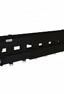 Модульный распределительный коллектор Gidruss (Гидрусс) MK-100-3.EPP, до 100 кВт, конструкционная сталь, с термоизоляцией, черный муар 